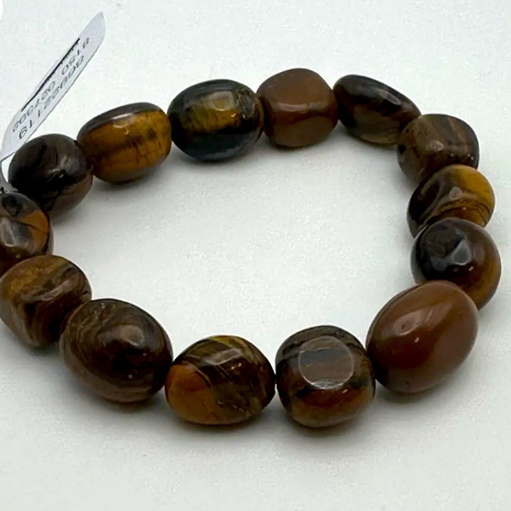FREE PEOPLE Stretch Stone Bracelet (Tiger Eye)
